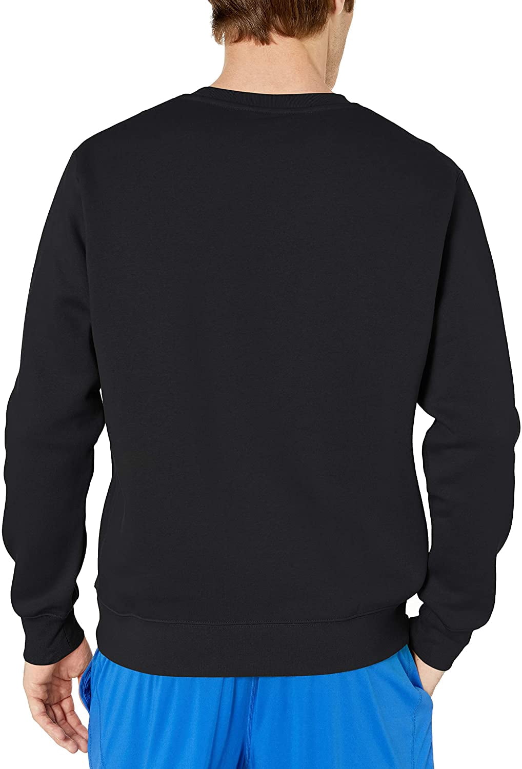 Nike Sportswear Club Fleece Men's Crew Color: Midnight Navy/White Size: S