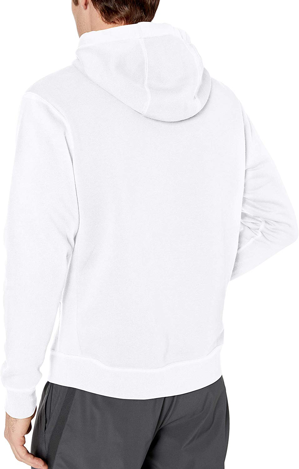 Nike Men's Sportswear Club Fleece Pullover Hoodie (White, Small)