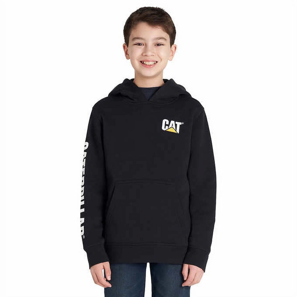 Nike Big Kids Therma-fit Logo-Print Fleece Hoodie - Black