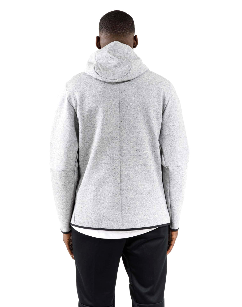 Men's Nike Black/Grey Tech Fleece Full Zip Hoodie - XL