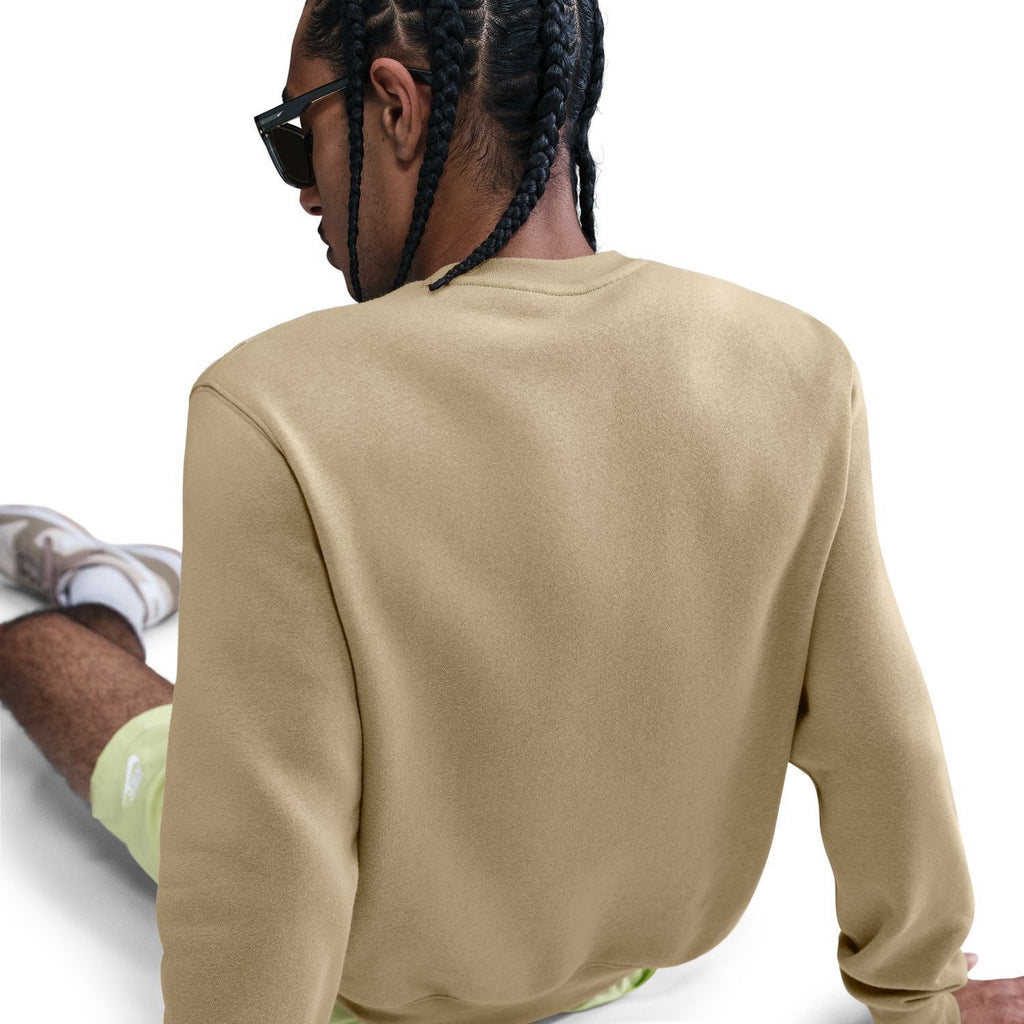 Men's Nike Club Brushed Fleece Crewneck Sweatshirt Color: Stadium Green Size: M
