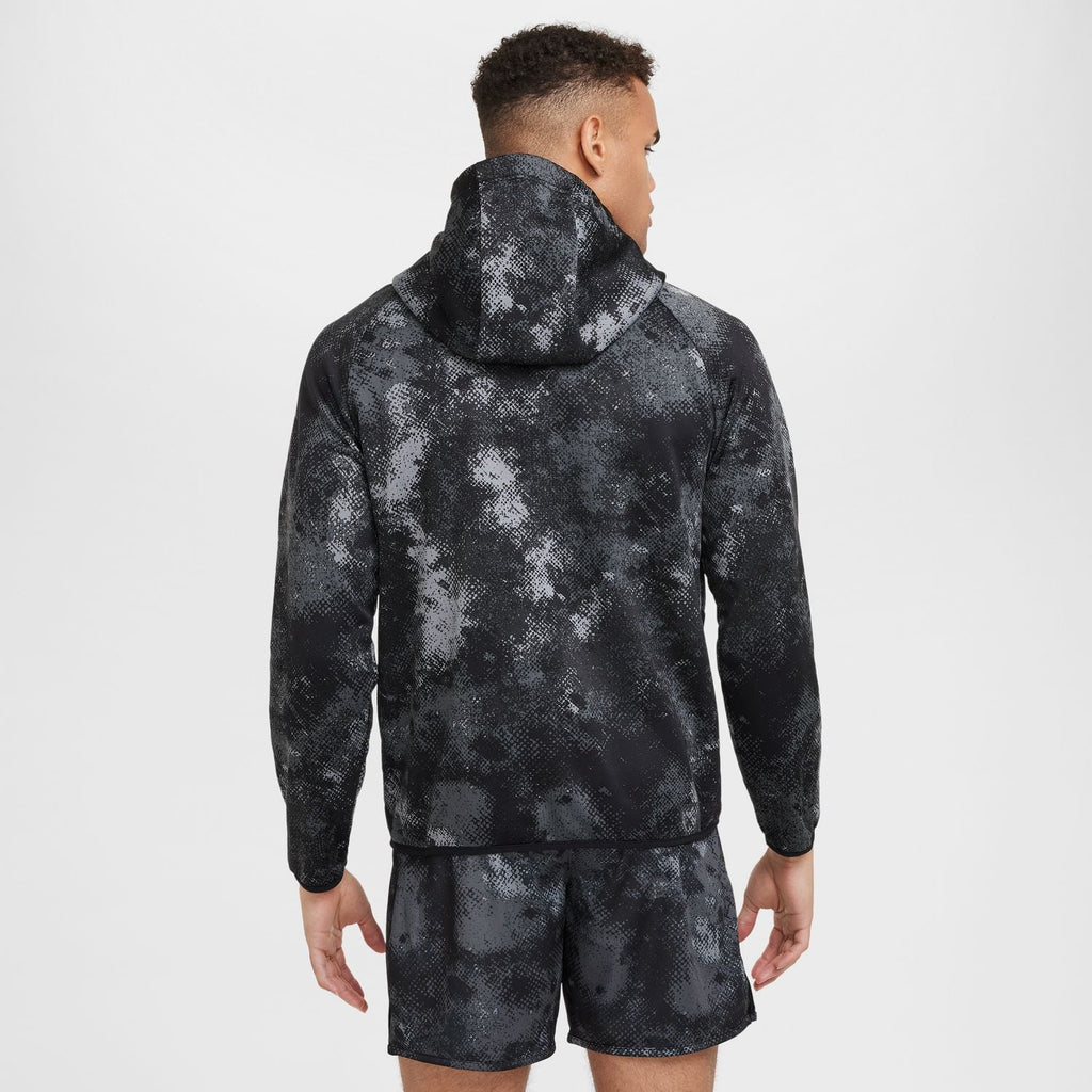 Men's Nike Therma-FIT Camo Versatile Pullover Hoodie Color: Oil Green Size: M