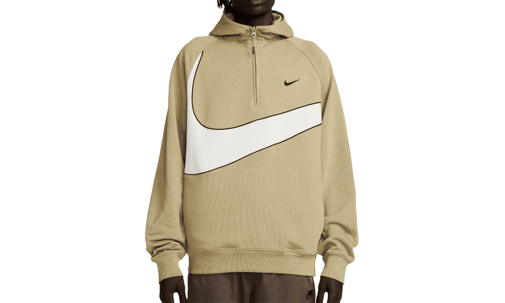 NIKE MENS Swoosh 1/2-zip Fleece Hoodie Mens Style "Green/Black" DX0566 276 DX0566 276 from Stadium Goods