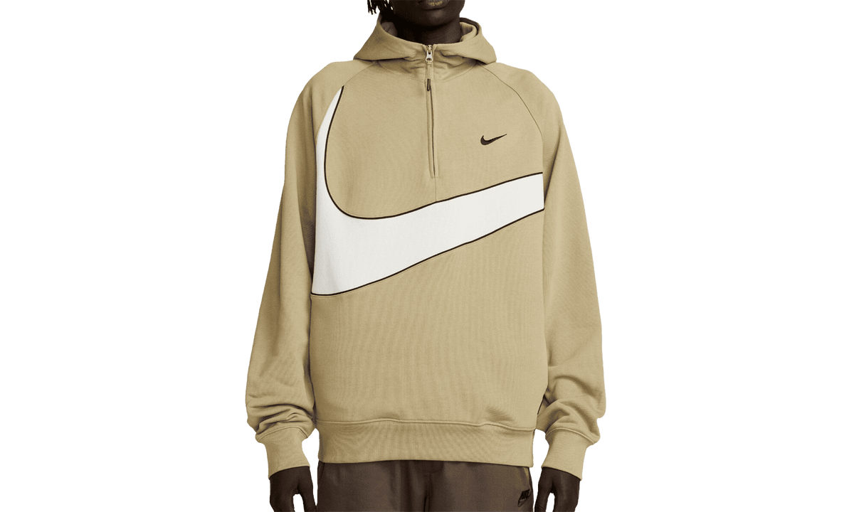 NIKE MENS Swoosh 1/2-zip Fleece Hoodie Mens Style "Green/Black" DX0566 276 DX0566 276 from Stadium Goods