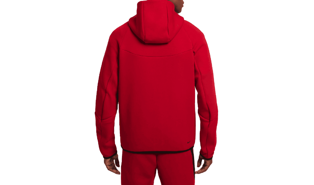 NIKE MENS Sportswear Tech Fleece Windrunner Full-zip Hoodie "GYM RED/BLACK" HV0949 687 from Stadium Goods
