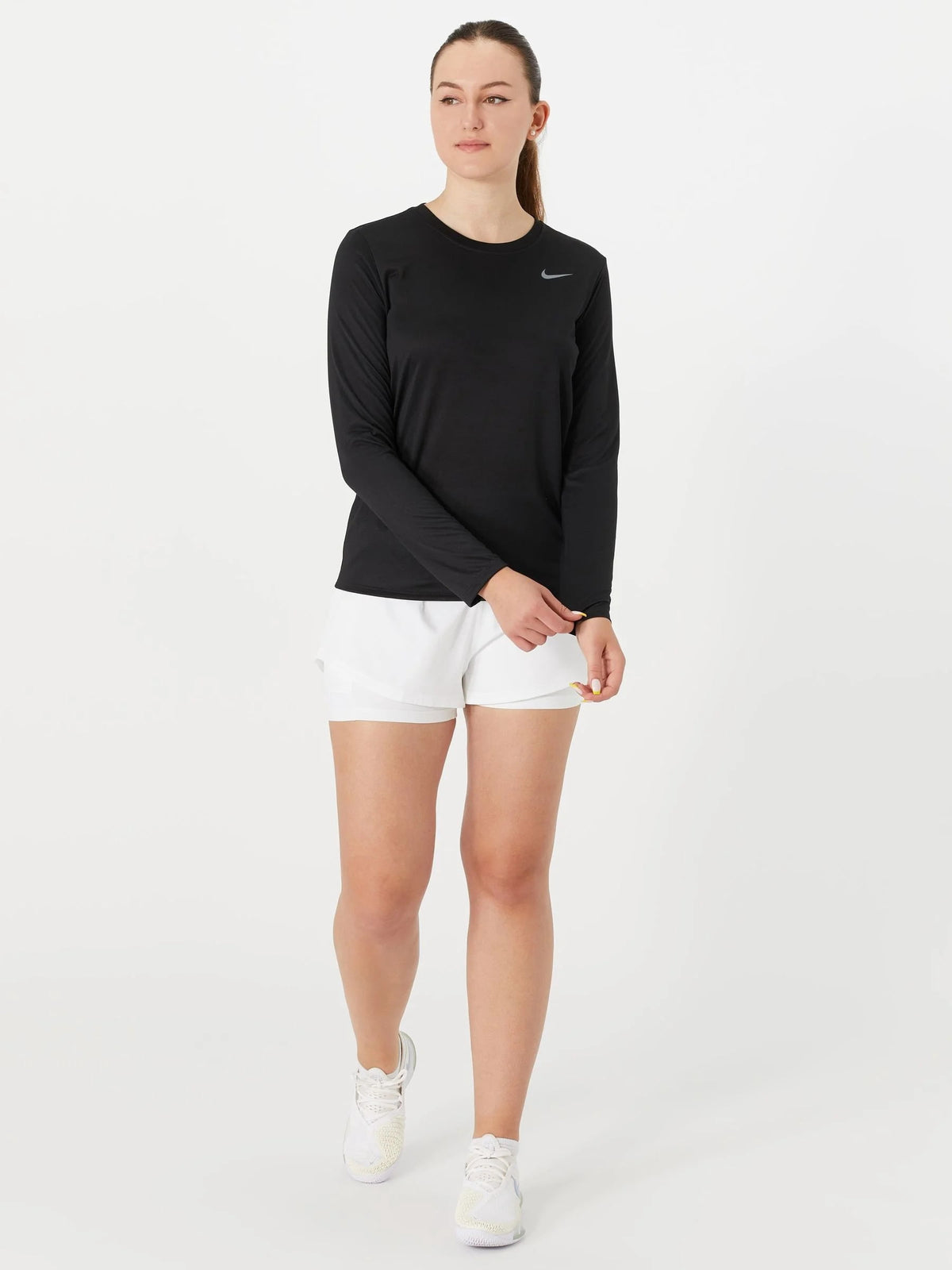 Nike Women's Performance Dri-Fit Long Sleeve Shirt Black Medium
