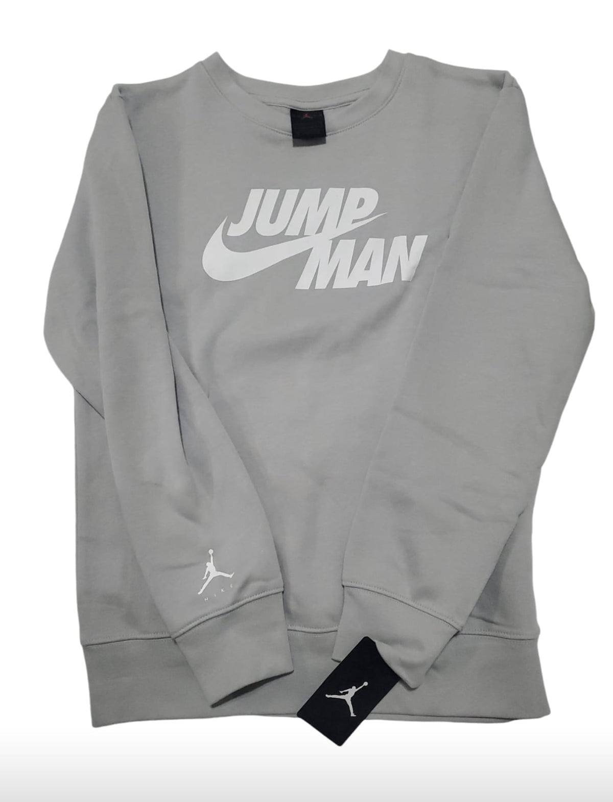 Nike Jordan Big Boy Jumpman Crew Neck Fleece Pullover Sweatshirt