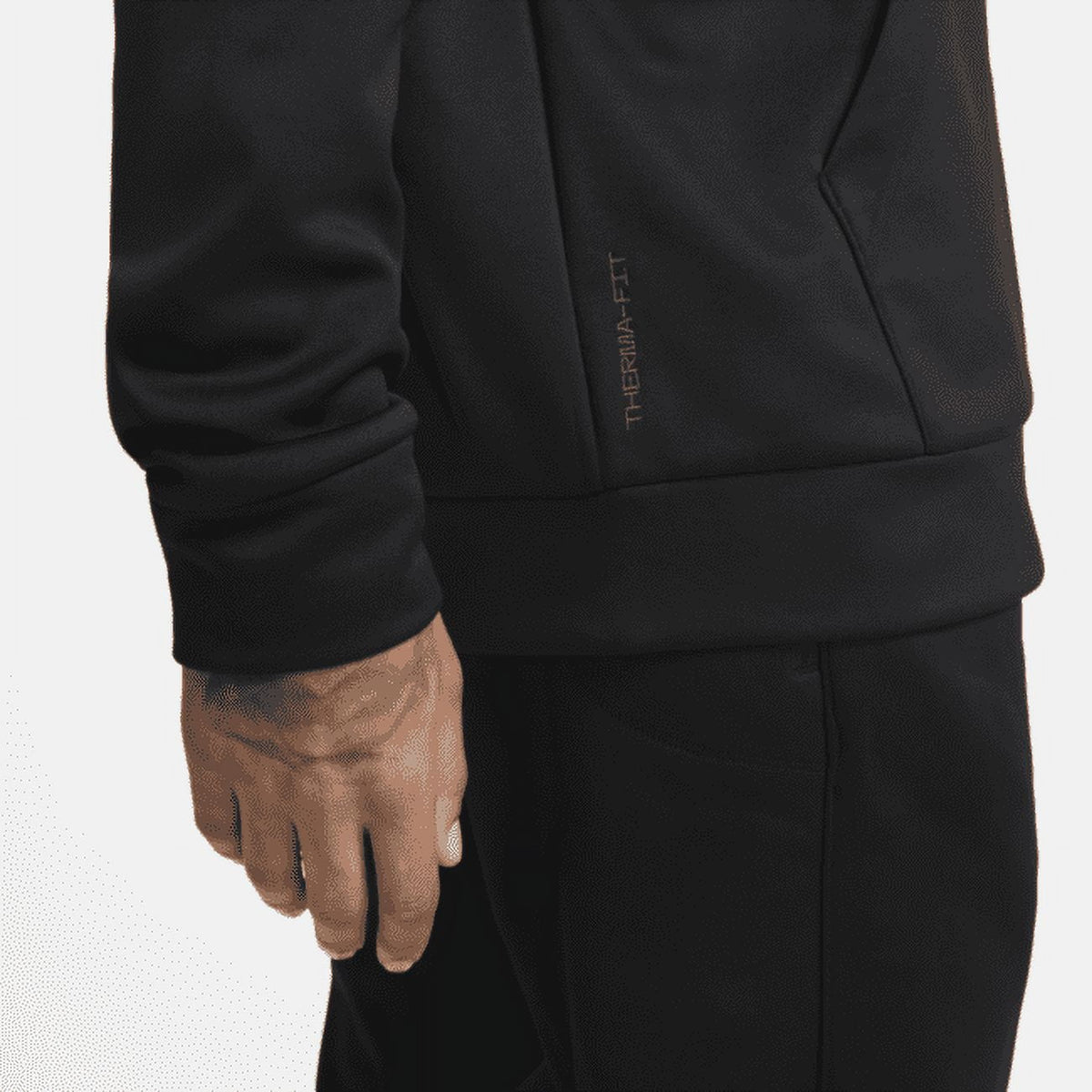 Nike Men's Therma-FIT Pullover Hoodie (Black, M)