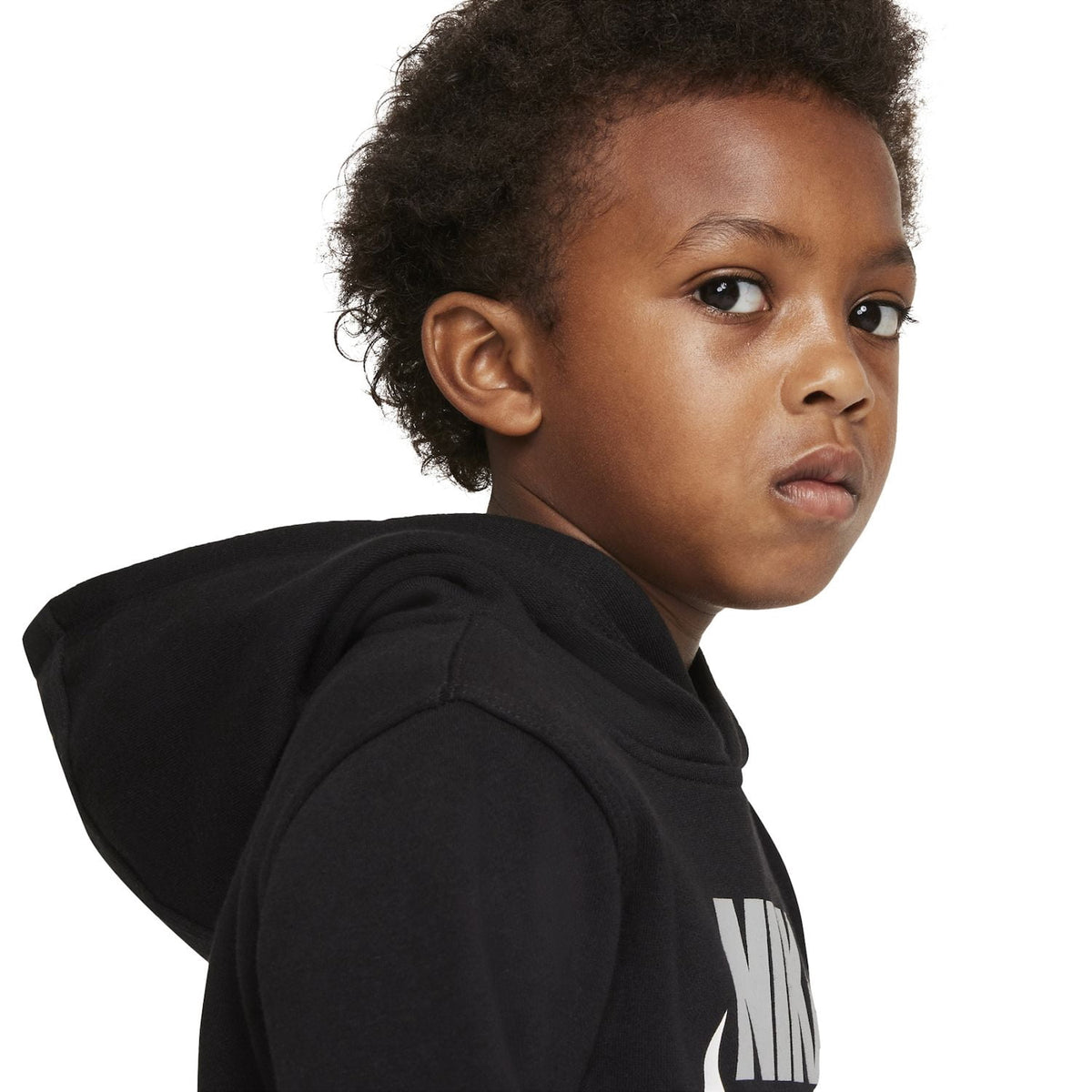 Boys 4-7 Nike Fleece Pullover Hoodie Color: Black Size: 6