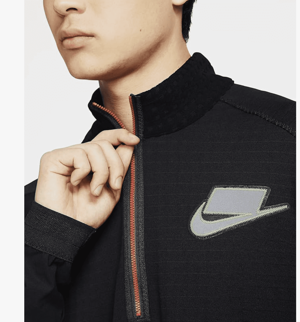 Nike Mens Wild Run Therma Midlayer 1/4 Zip Running Pullover Reflective X-Large