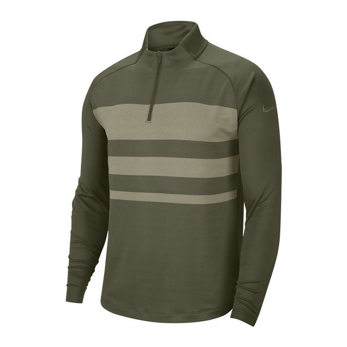 Nike Vapor Mens Color Block Dri-Fit Half Zip Pullover Sweater (2XLarge, Olive)