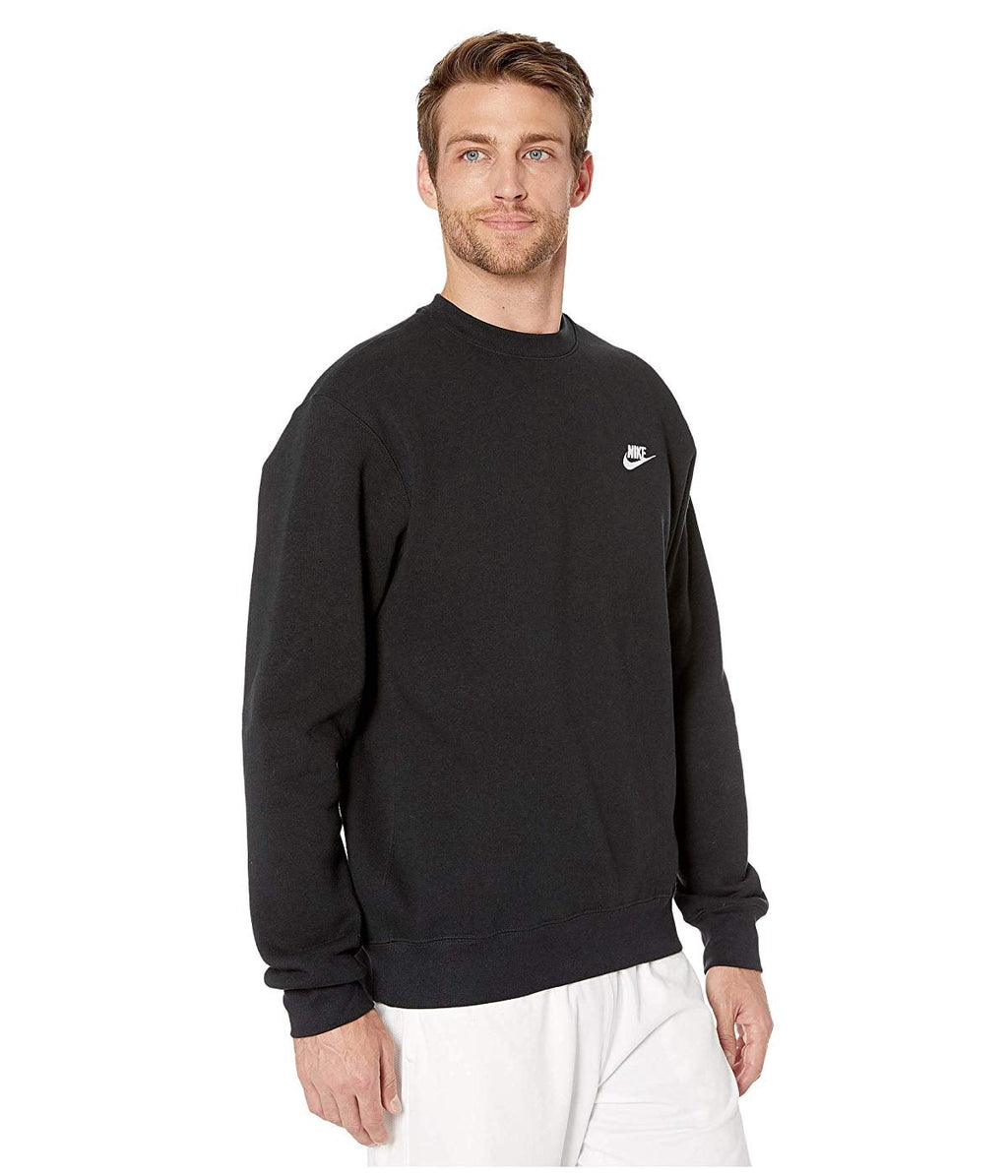 Nike Sportswear Club Fleece Men's Crew Color: Midnight Navy/White Size: S