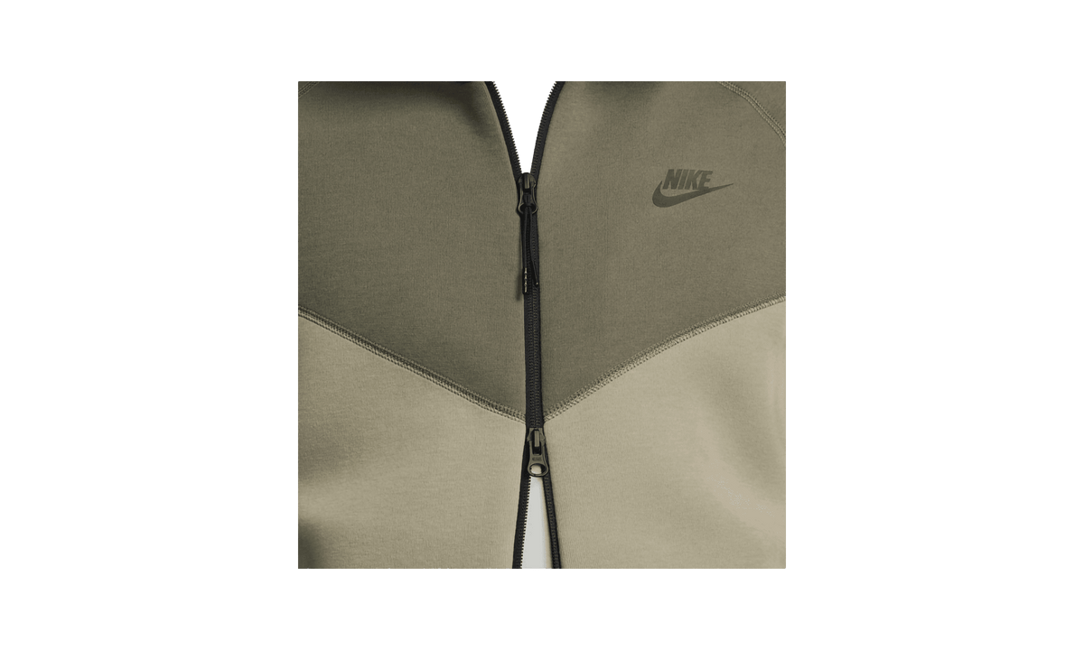NIKE MENS Sportswear Tech Fleece Windrunner Full-zip Hoodie "Neutral Olive/Medium Olive/Black" FB7921 276 from Stadium Goods