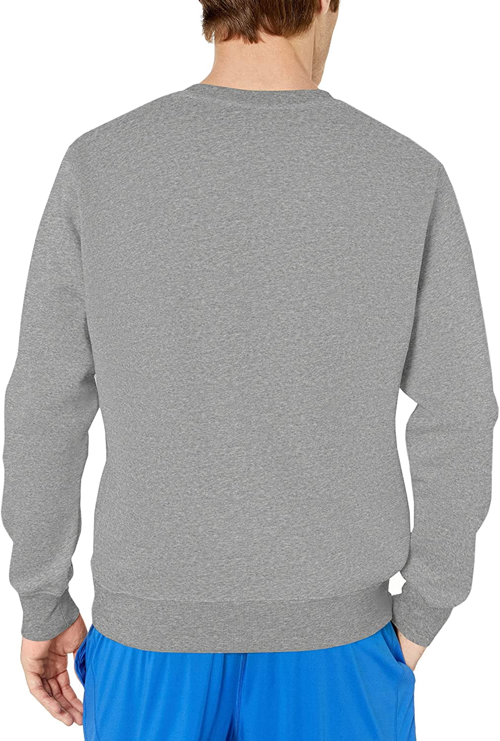 Nike Sportswear Club Fleece Men's Crew Color: Midnight Navy/White Size: S