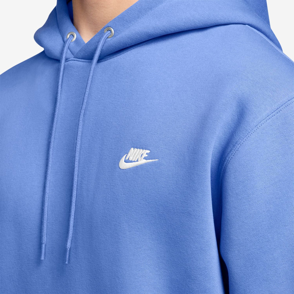 Men's Nike Club Pull-Over Fleece Hoodie Color: Dark Grey Heather Size: M