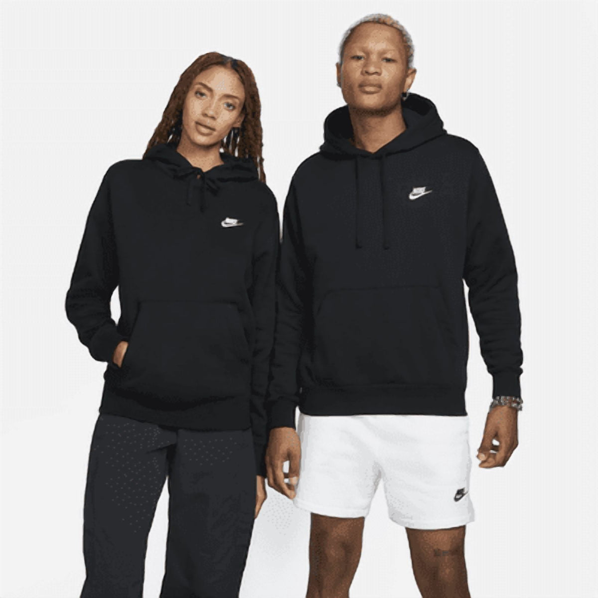 Mens Sweater Medium Front Pocket Embroidered Hooded M