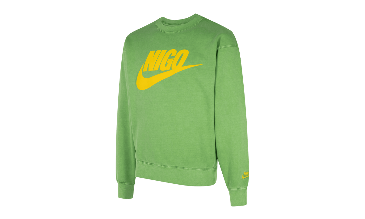 NIKE MENS Nigo NRG Fleece Crew Sweatshirt "Green" FV5941 310 FV5941 310 from Stadium Goods