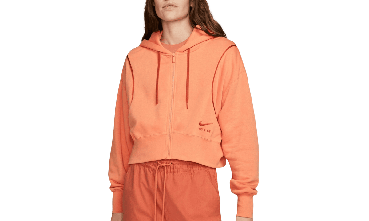 NIKE WOMENS Air Womens Full-zip Hoodie WMNS "ORANGE" DQ6579 871 from Stadium Goods