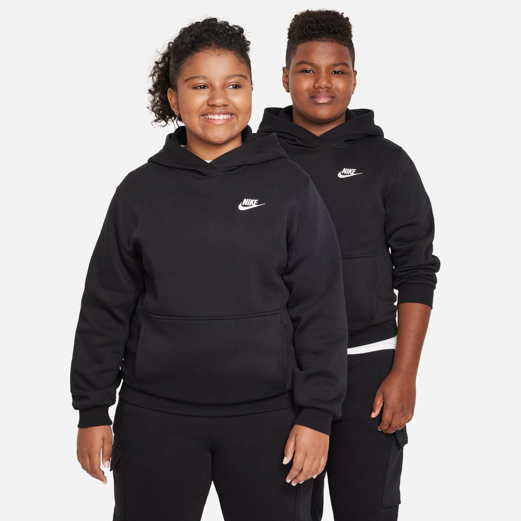 Nike Boys' Sportswear Club Fleece Pullover Hoodie - XL BLACK