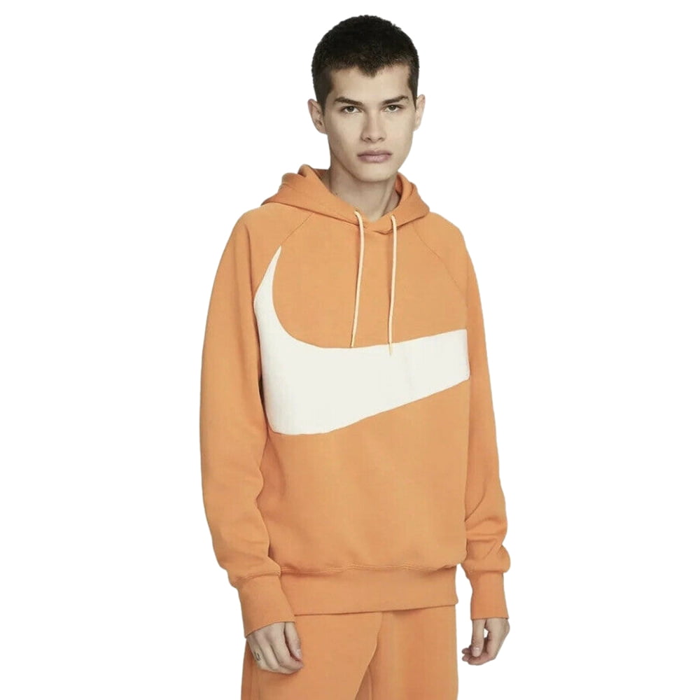Men's Nike Hot Cr/Prl Wht Sportswear Swoosh Tech Fleece Pullover Hoodie - XL