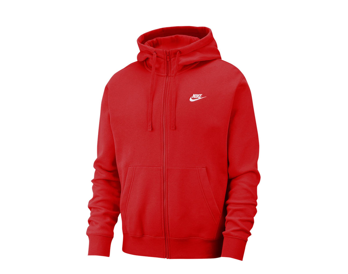 Nike Men's Sportswear Club Fleece Full Zip Hoodie, Fleece Zip-Up Hoodie Men, Midnight Navy/Midnight Navy/White, XL