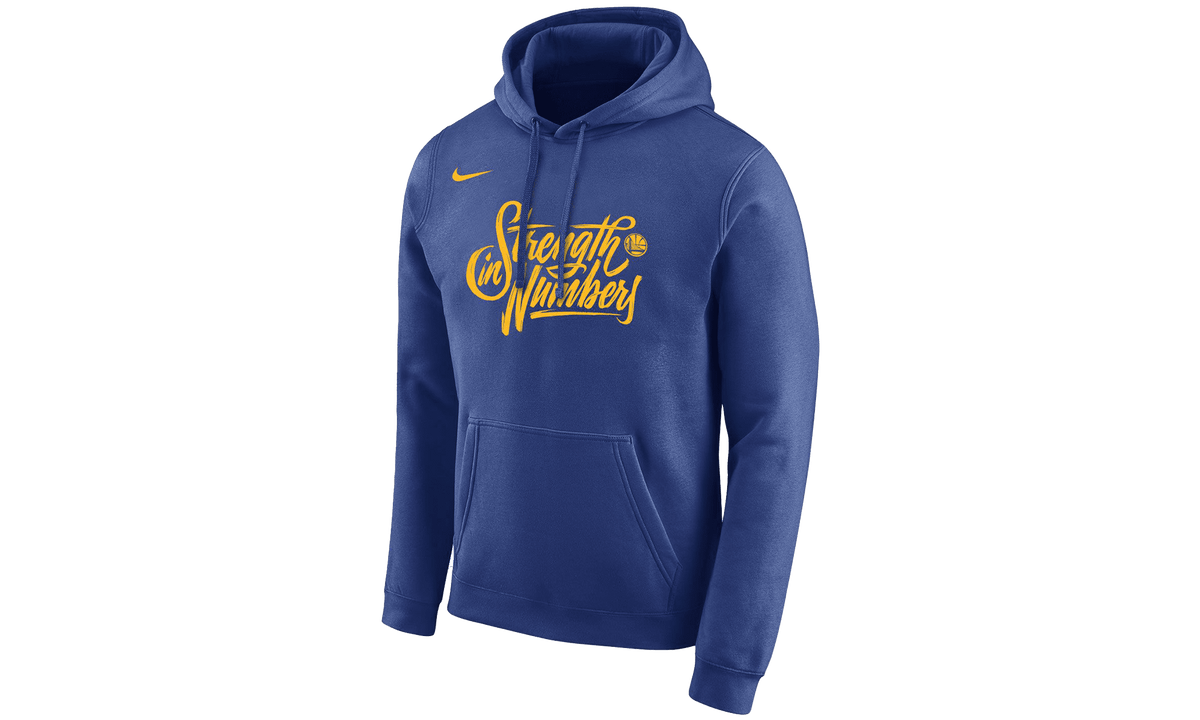 NIKE MENS Golden State Warriors Strength In Numbers Hoodie "Blue" M31314 BLUE M31314 BLUE from Stadium Goods