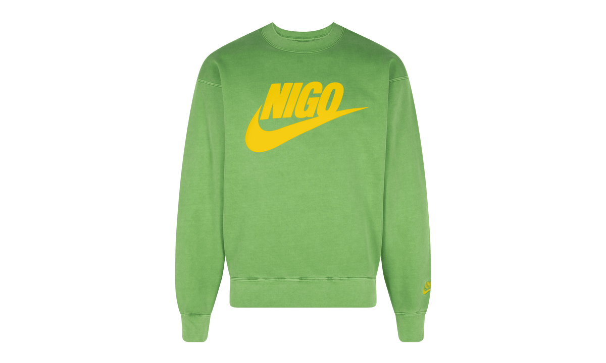 NIKE MENS Nigo NRG Fleece Crew Sweatshirt "Green" FV5941 310 FV5941 310 from Stadium Goods