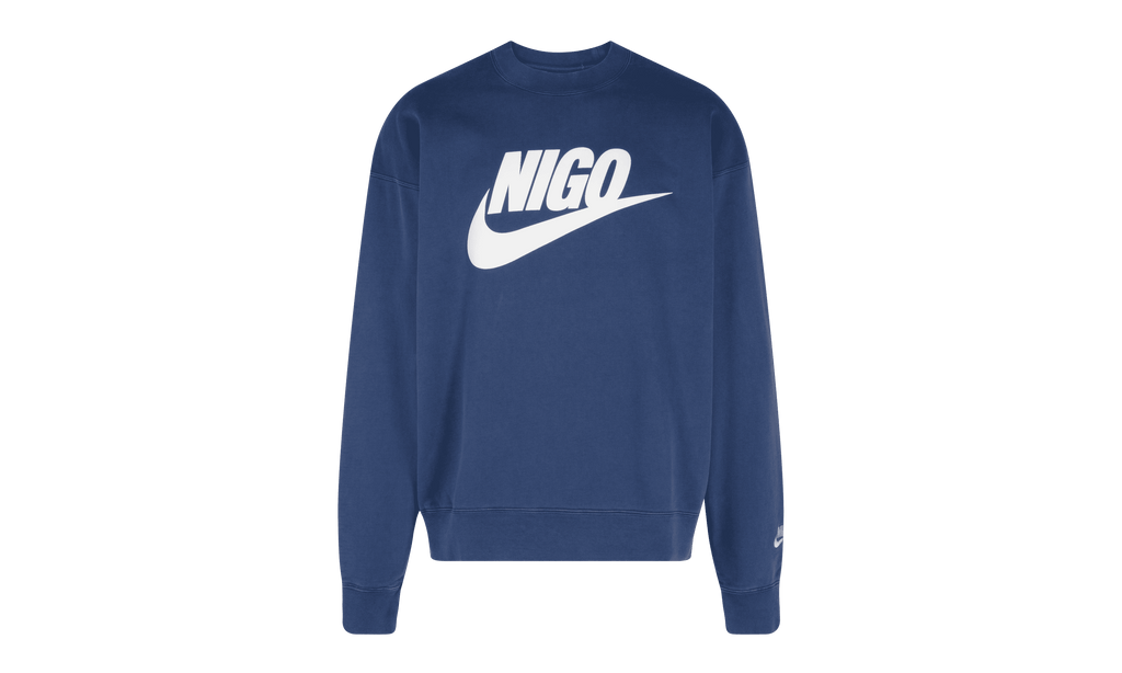 NIKE MENS Nigo NRG Fleece Crew Sweatshirt "Navy" FV5941 492 FV5941 492 from Stadium Goods