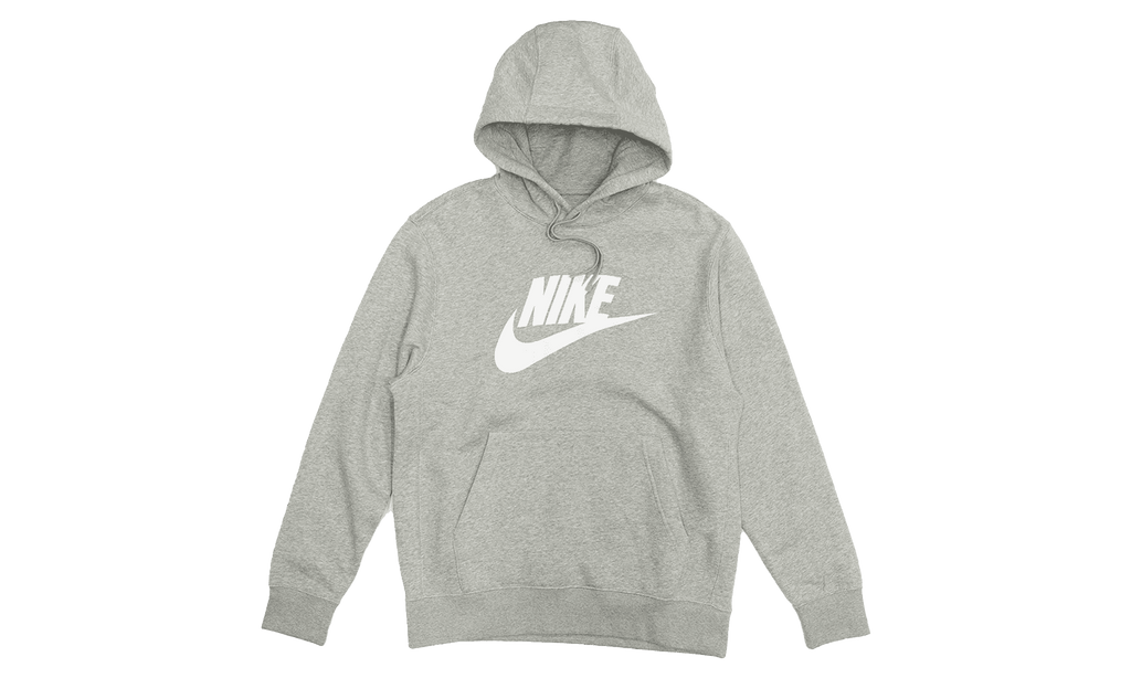 NIKE MENS Sportswear Club Fleece Graphic Pullover Hoodie "Heather Grey" BV2973 063 BV2973 063 from Stadium Goods