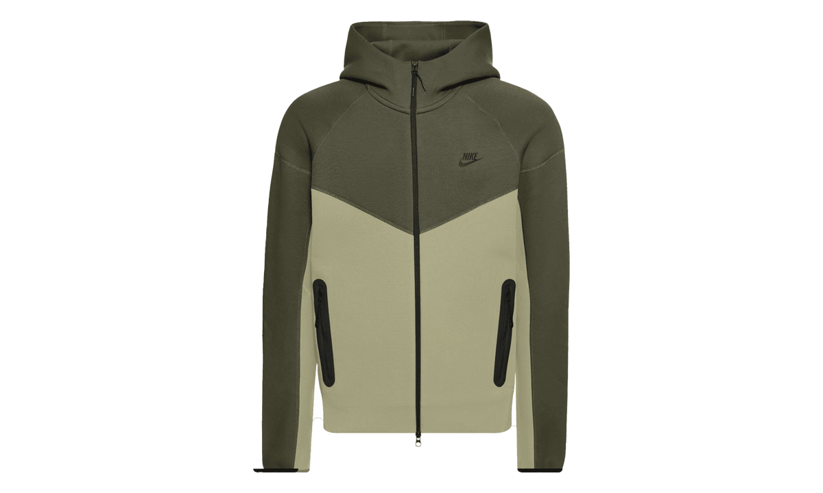 NIKE MENS Sportswear Tech Fleece Windrunner Full-zip Hoodie "Neutral Olive/Medium Olive/Black" FB7921 276 from Stadium Goods