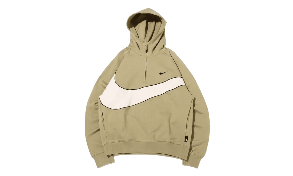 NIKE MENS Swoosh 1/2-zip Fleece Hoodie Mens Style "Green/Black" DX0566 276 DX0566 276 from Stadium Goods