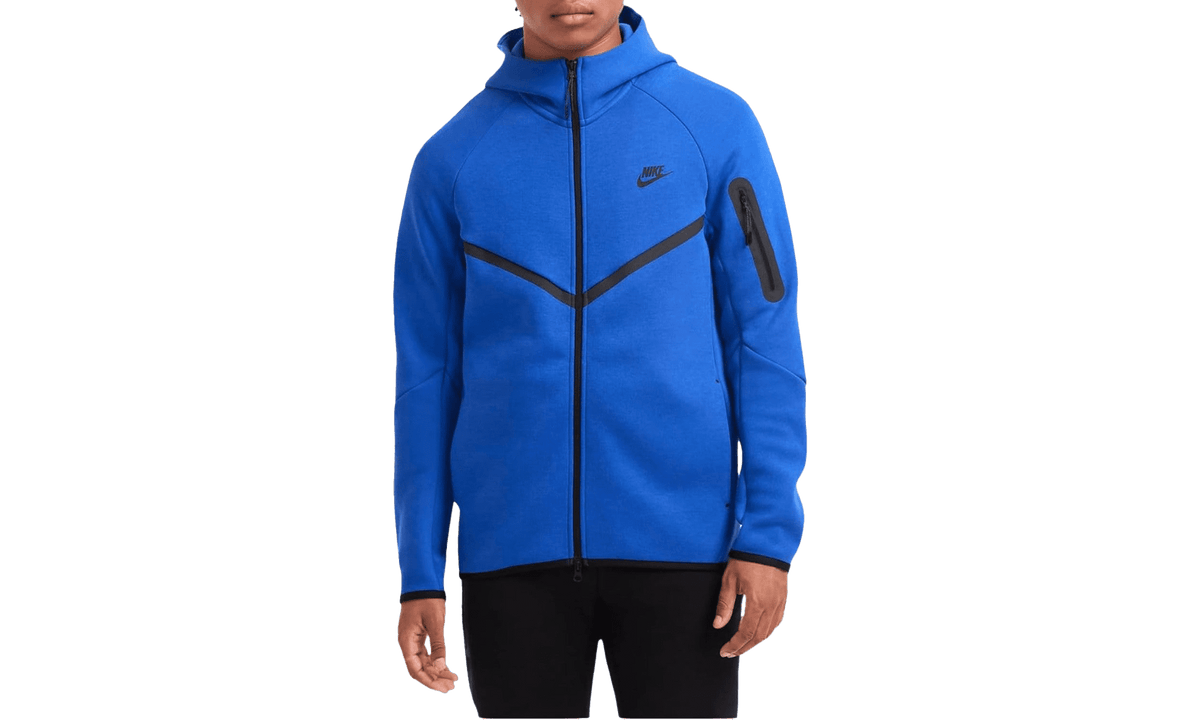 NIKE MENS Tech Men's Full-zip Windrunner Hoodie "Game Royal/Black" HV0949 480 from Stadium Goods