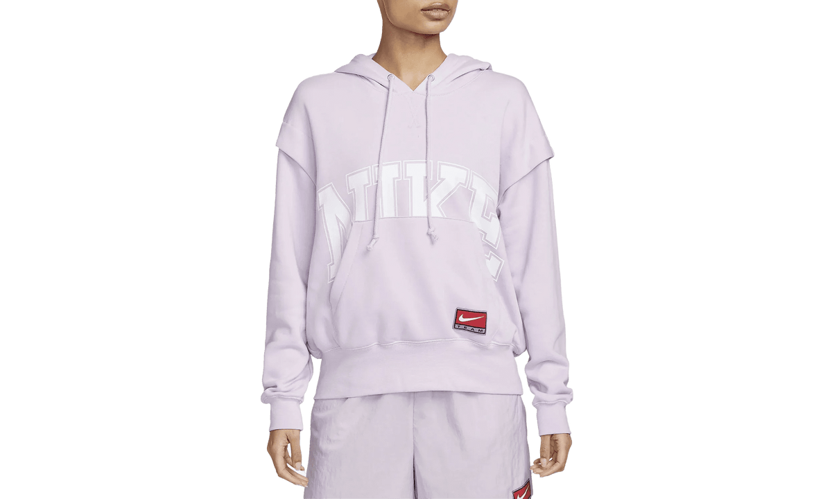 NIKE WOMENS Fleece Hoodie "Doll / Doll / White" DQ6585 530 DQ6585 530 from Stadium Goods