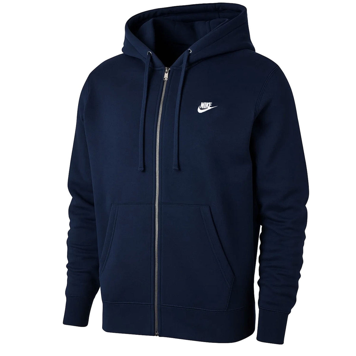 Nike Club Men's Full-Zip Fleece Hoodie, Obsidian - XX-Large