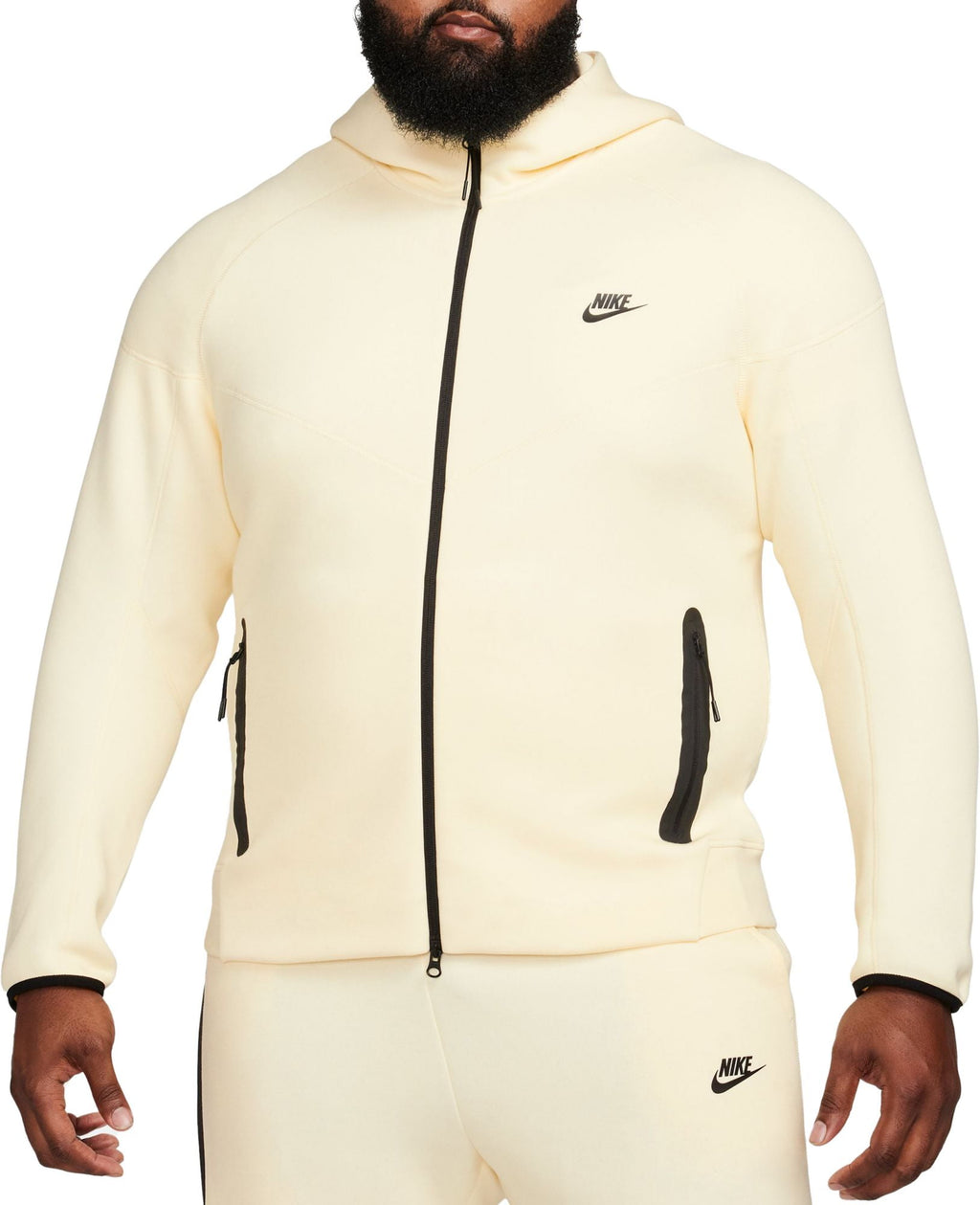 Nike Full Zip Windrunner Hoodie Coconut Milk Cotton Polyeste (Men’s)