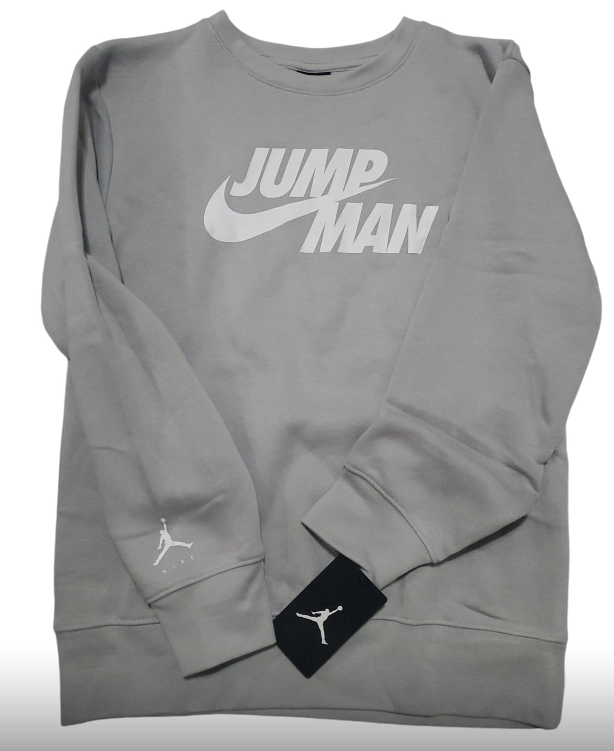 Nike Jordan Big Boy Jumpman Crew Neck Fleece Pullover Sweatshirt