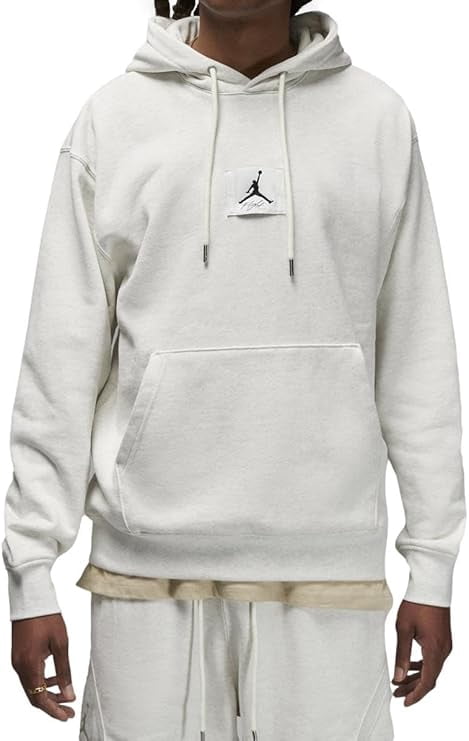 Nike Jordan Men's Essential Statement Hoodie -Medium, Sail/Heather