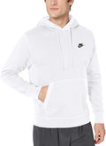 Nike Men's Sportswear Club Fleece Pullover Hoodie (White, Small)