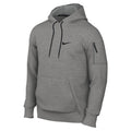 Nike Men's Therma Hooded Fitness Pullover, Dark Grey Heather/Particle Grey/Black