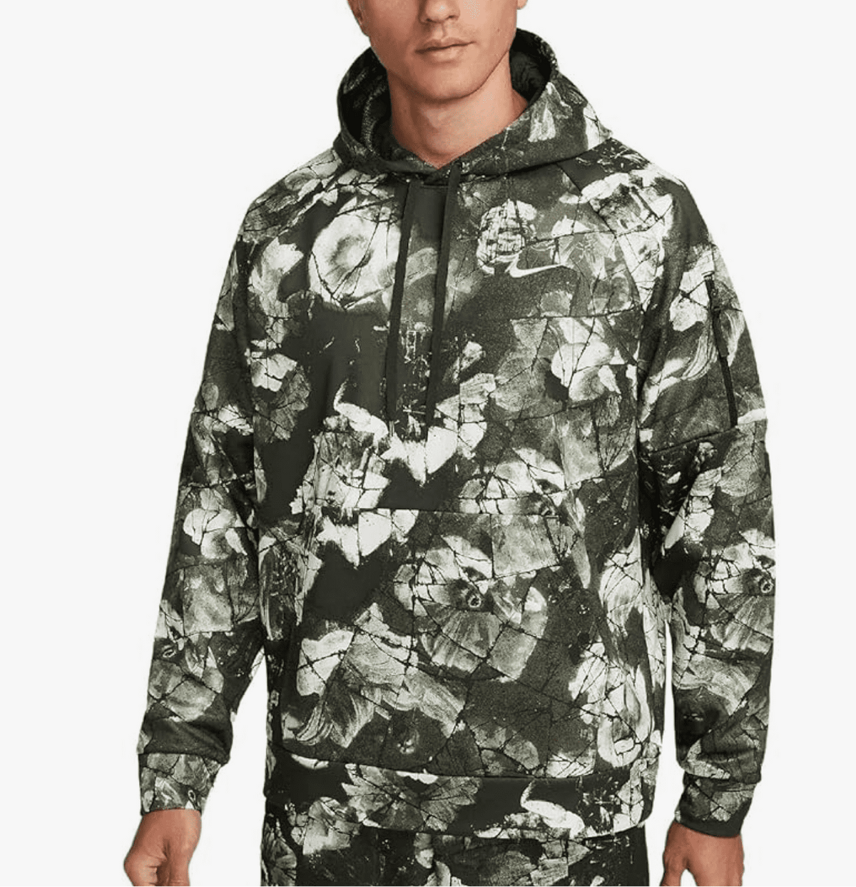 Nike Therma-FIT Men's Pullover Fitness Hoodie Pullover (Sequoia) Small Regular