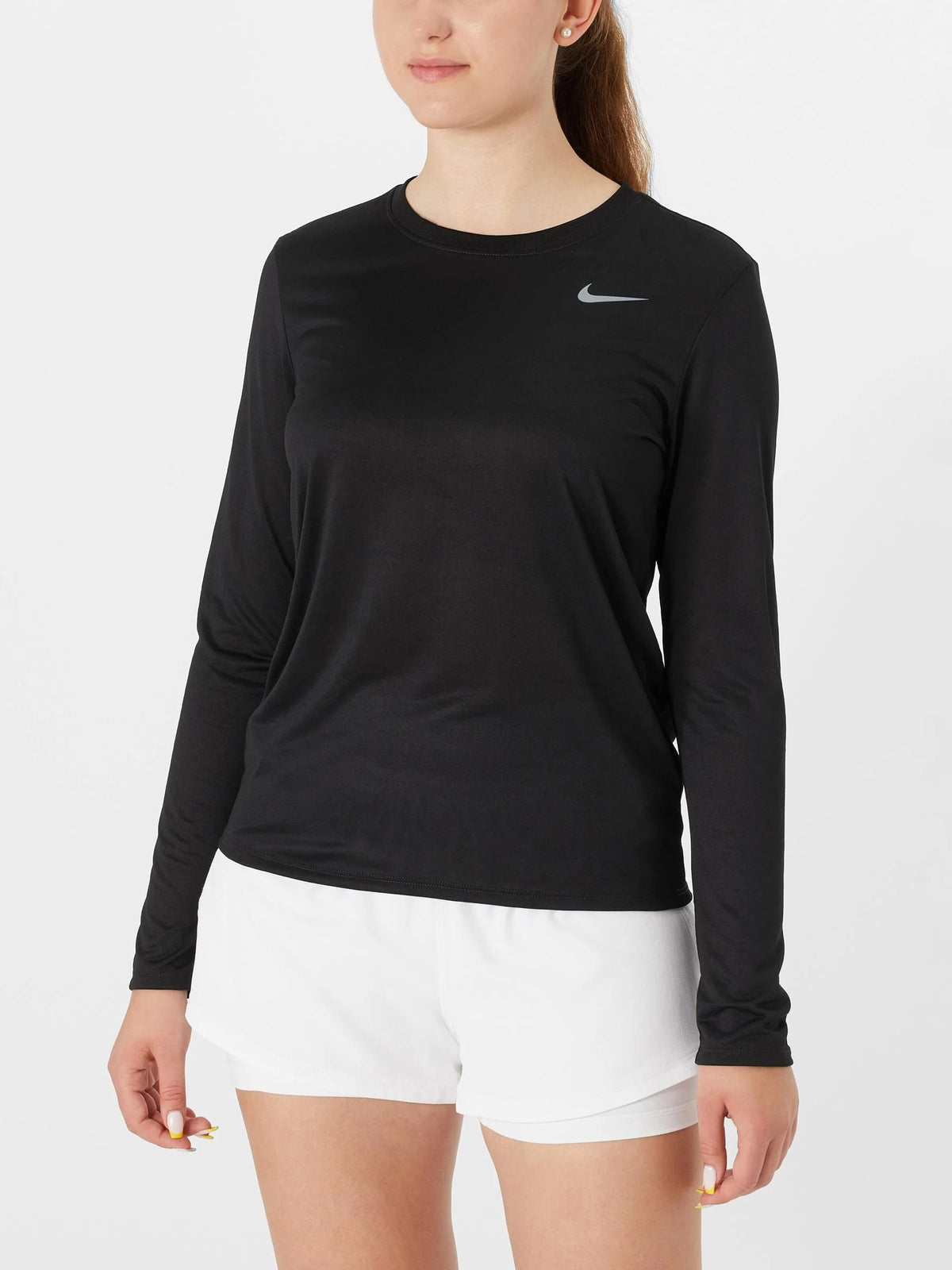 Nike Women's Performance Dri-Fit Long Sleeve Shirt Black Medium