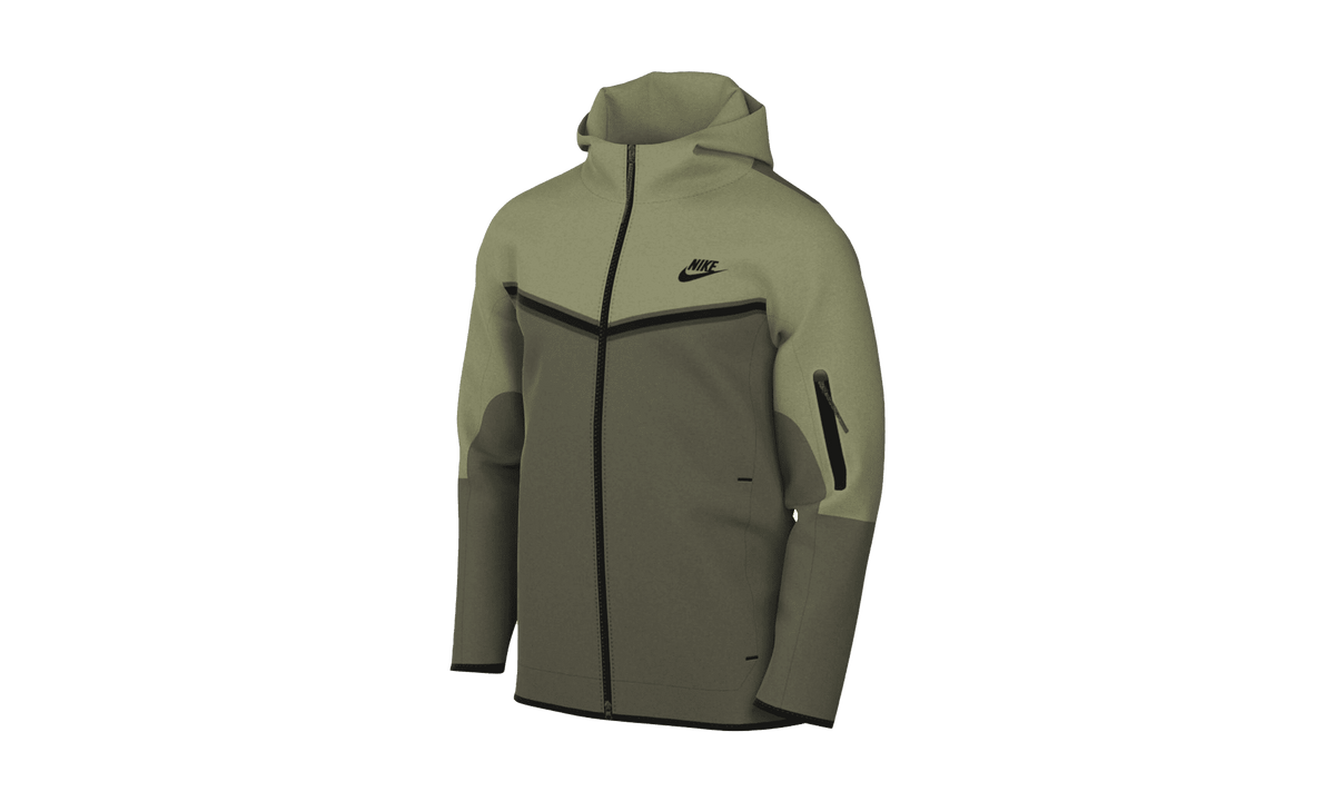 NIKE UNISEX Sportswear Tech Fleece Hoodie "Olive" CU4489 334 CU4489 334 from Stadium Goods