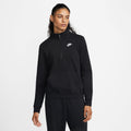 Women's Nike Sportswear Club Fleece Quarter-Zip Sweatshirt Color: Black Size: X SMALL