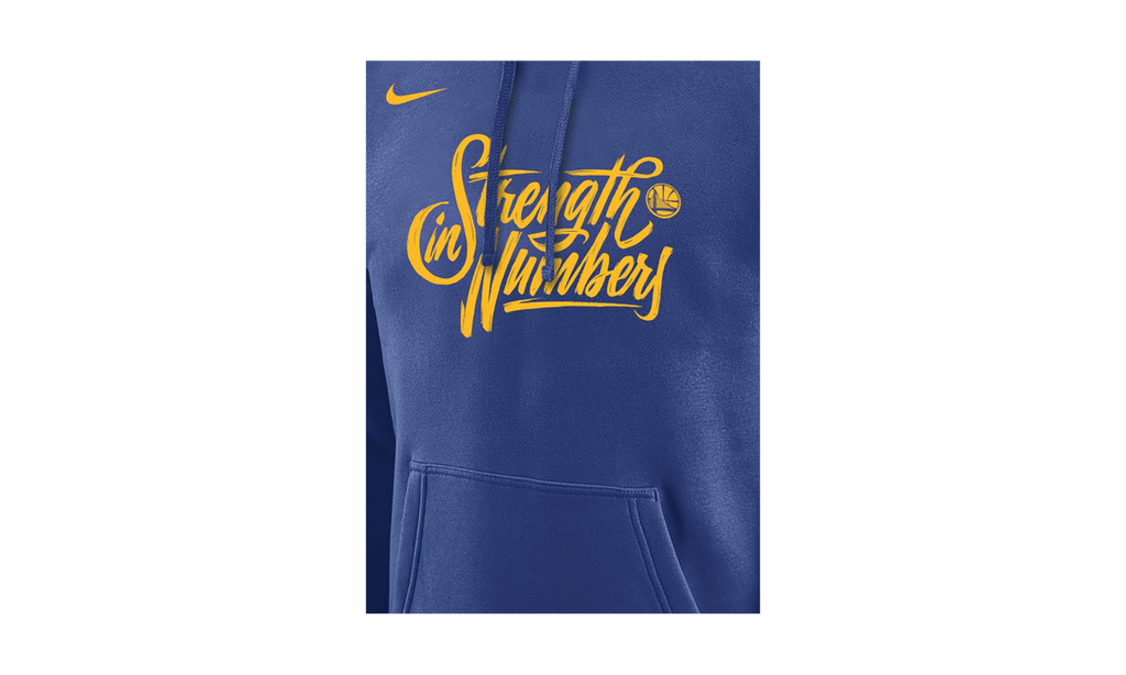 NIKE MENS Golden State Warriors Strength In Numbers Hoodie "Blue" M31314 BLUE M31314 BLUE from Stadium Goods