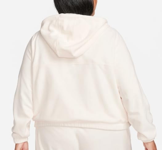 Nike Plus Size Therma-fit Full-Zip Fleece Hoodie - Pale Ivory/black