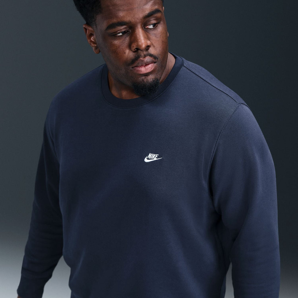 Men's Nike Club Brushed Fleece Crewneck Sweatshirt Color: Stadium Green Size: M