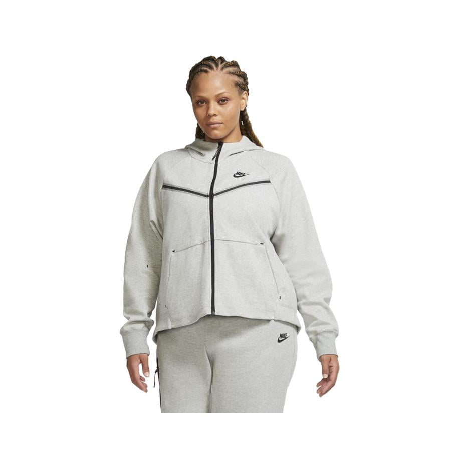 Nike Sportswear Plus Size Zip Womens Active Hoodies Size 1X, Color: Grey/Grey