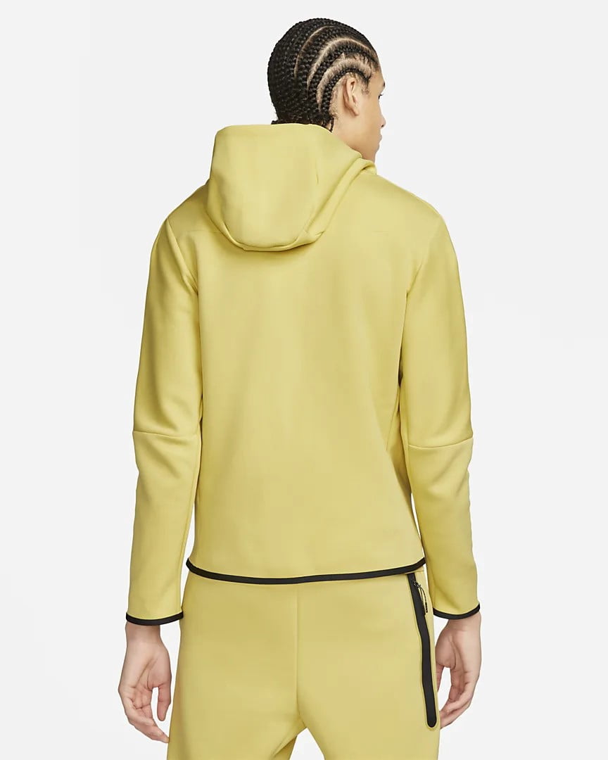 Nike Sportswear Alligator/Medium Olive/Black Tech Fleece Full-Zip Hoodie (CU4489 334) - S
