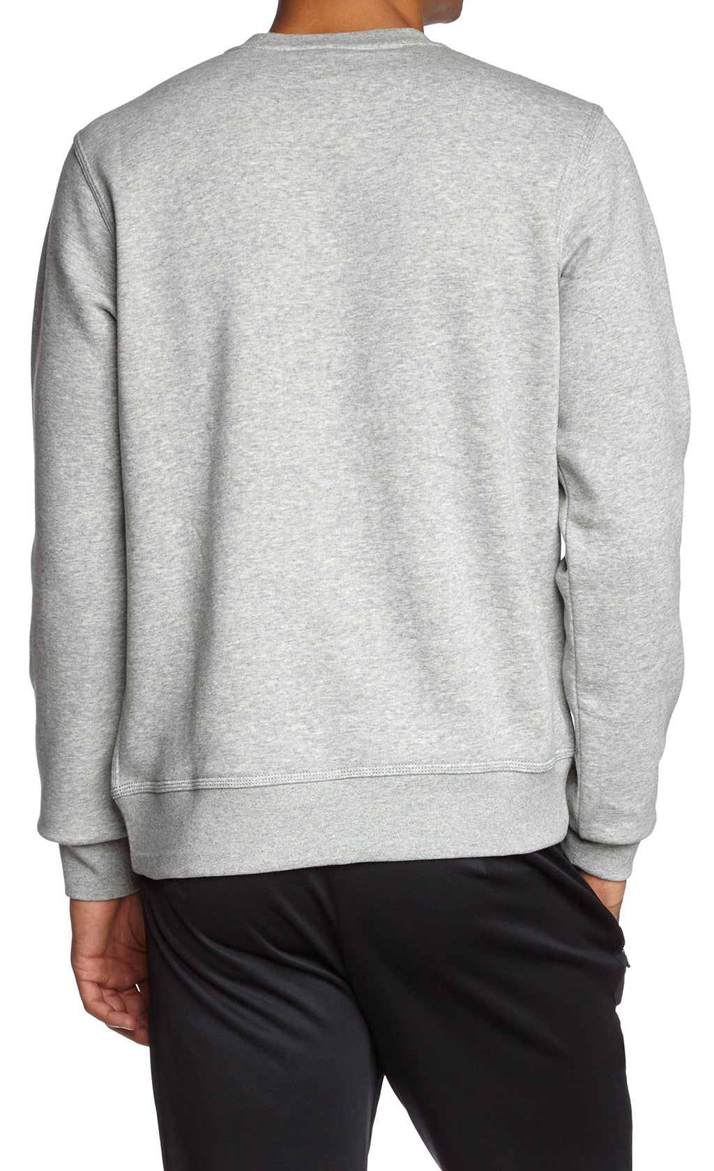 NEW Gray Mens Size Medium M Crewneck Logo Embroidered Sweater