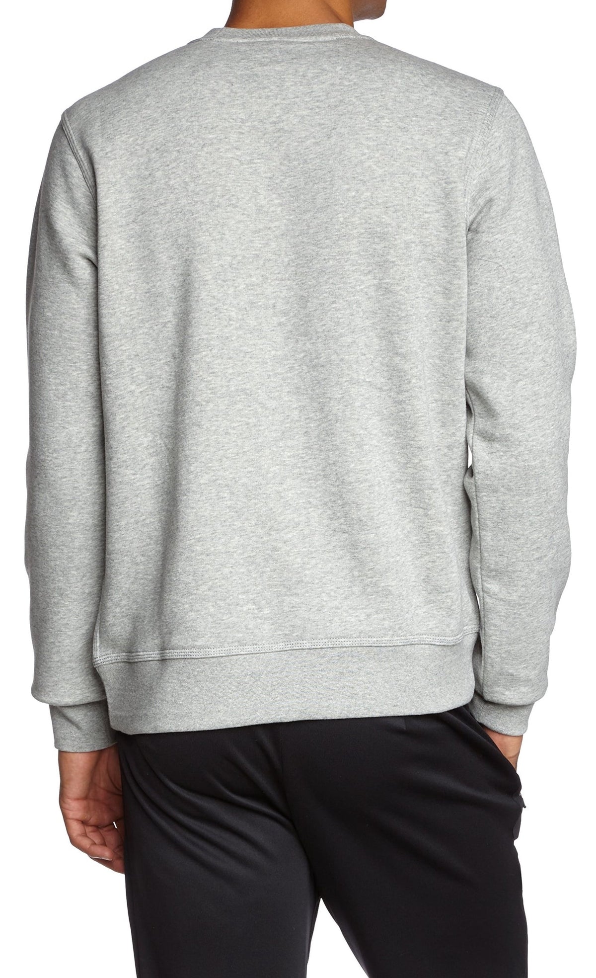 NEW Gray Mens Size Medium M Crewneck Logo Embroidered Sweater